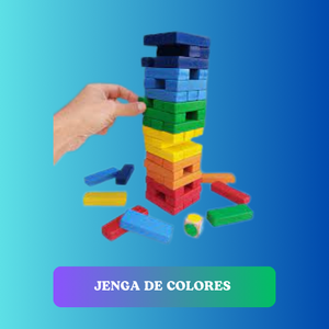 Jenga de colores .Jenga de colores 54 piezas