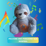 Peluche oso perezoso que respira .peluche musical oso perezoso