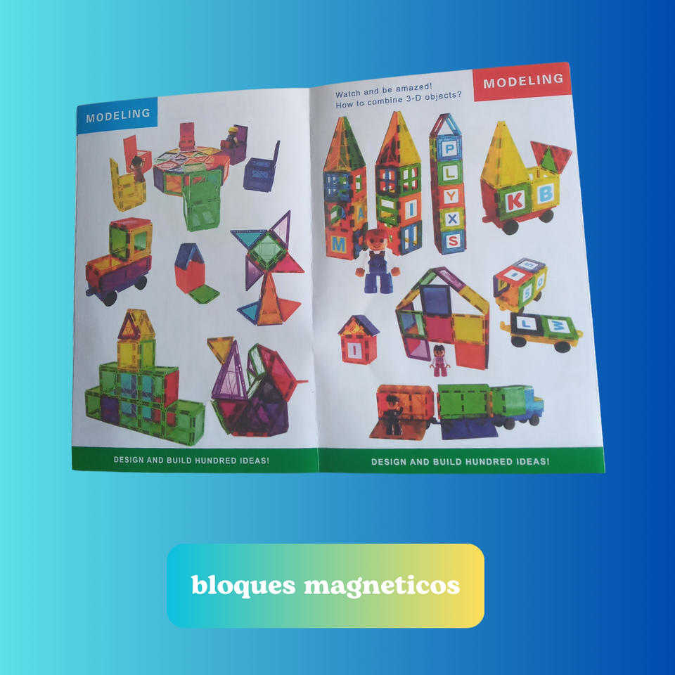 Baldosas Magneticas .Blocks Magneticos .Bloques de construcción magnéticos .Azulejos magnéticos para niños