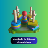 Plantado de figuras geometricas .Plantado de figuras geometricas sapito